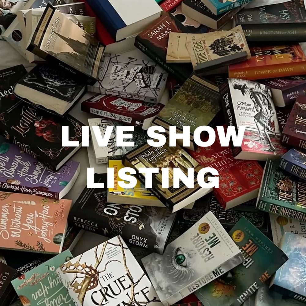Book live show listing